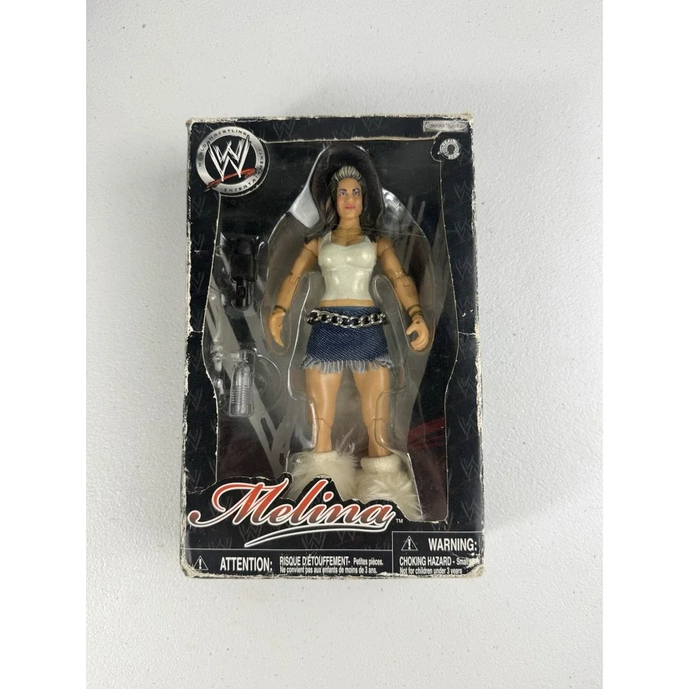 WWE DELUXE AGGRESSION LIMITED MELINA ACTION FIGURE JAKKS NEW SEALED 2006